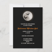 ハロウィーンウィッチズボールパーティの招待状 招待状 (裏面)