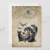 ハロウィーンウィッチズ死んだパーティーの日 招待状 (裏面)