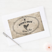 ハロウィーンウィッチズ醸造原料 – ウィング・オブ・こうもり 長方形シール (封筒)