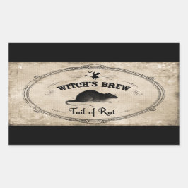 ハロウィーンウィッチズ醸造原料 – Tail of Rat 長方形シール