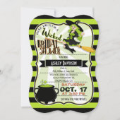 ハロウィーンウィッチテーマブライダルシャワー 招待状 (正面)