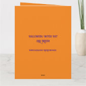 ハロウィーンウィッチネズミとブロムカスタム カード (裏面)