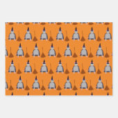 ハロウィーンウィッチネズミとブロムカスタム ラッピングペーパーシート (正面3)