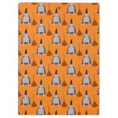 ハロウィーンウィッチネズミと箒 クリップボード (裏面)