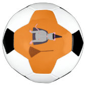 ハロウィーンウィッチネズミと箒 サッカーボール (回転)