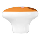 ハロウィーンウィッチネズミと箒 セラミックノブ (側面)