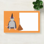 ハロウィーンウィッチネズミと箒 ポストイット (オフィス)