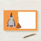 ハロウィーンウィッチネズミと箒 ポストイット (デスク)