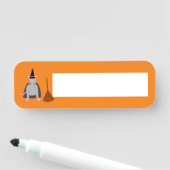 ハロウィーンウィッチネズミと箒 名札 (インサイチュ)