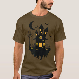 ハロウィーンウィッチハウスアットナイトTシャツ Tシャツ