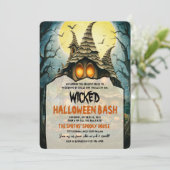 ハロウィーンウィッチハウスパーティー 招待状 (スタンド正面)