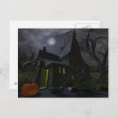 ハロウィーンウィッチハウス ポストカード (正面/裏面)