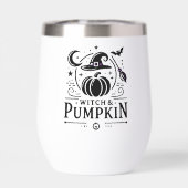 ハロウィーンウィッチハットアンドパンプキンデザイン魔法アート (背面)