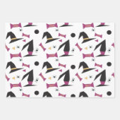 ハロウィーンウィッチハットキャンディオレンジブラックパープル ラッピングペーパーシート (正面2)