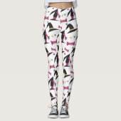 ハロウィーンウィッチハットキャンディースパイダー レギンス (正面)