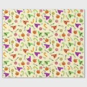 ハロウィーンウィッチハットキャンディ&カボキンス2 ラッピングペーパー (フラット)