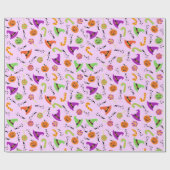 ハロウィーンウィッチハットキャンディ&カボキンス3 ラッピングペーパー (フラット)