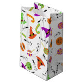 ハロウィーンウィッチハットキャンディ&カボチャ スモールペーパーバッグ (裏面アングル)