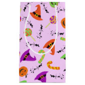 ハロウィーンウィッチハットキャンディ&カボチャ スモールペーパーバッグ (正面)