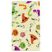 ハロウィーンウィッチハットキャンディ&カボチャ スモールペーパーバッグ (裏面)