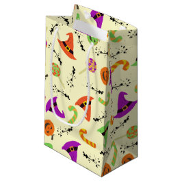 ハロウィーンウィッチハットキャンディ&カボチャ スモールペーパーバッグ