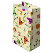 ハロウィーンウィッチハットキャンディ&カボチャ スモールペーパーバッグ (裏面アングル)