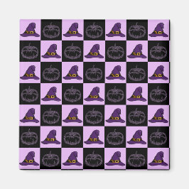 ハロウィーンウィッチハットパンプキン顔パタ不気味ーン マグネット