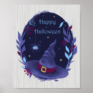 ハロウィーンウィッチハットリース ポスター