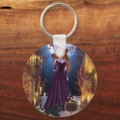 ハロウィーンウィッチバイキャンドルライト キーホルダー (正面)