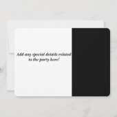 ハロウィーンウィッチバチェロレッテ招待状 招待状 (裏面)