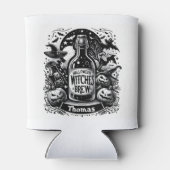 ハロウィーンウィッチパーソナライズされたズ 缶クーラー (裏面)