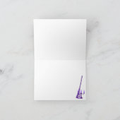 ハロウィーンウィッチパープルベビージャーシャワーありがとう サンキューカード (内部)