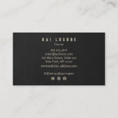 ハロウィーンウィッチビジネスカード 名刺 (裏面)