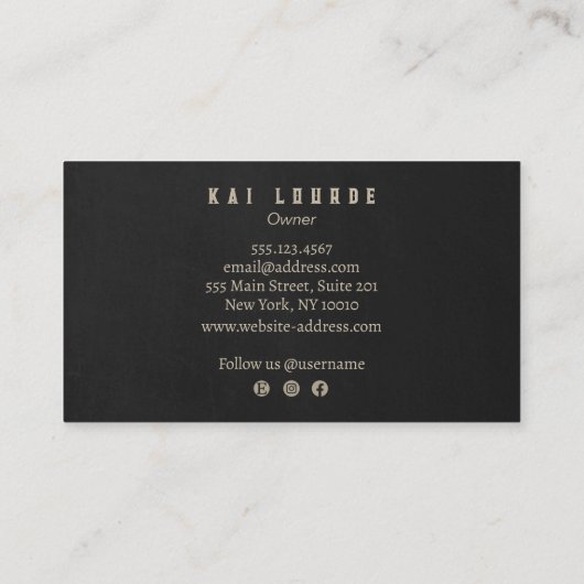 ハロウィーンウィッチビジネスカード 名刺 (裏面)