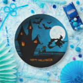 ハロウィーンウィッチブラックキャットこうもりパーティー ペーパープレート (パーティー)