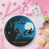 ハロウィーンウィッチブラックキャットこうもりパーティー ペーパープレート (パーティー)
