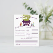 ハロウィーンウィッチベビー予測とアドバイスカード (スタンド正面)