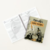 ハロウィーンウィッチホラーレシピ ノートブック (内部)