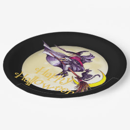 ハロウィーンウィッチホリデー紙プレート ペーパープレート