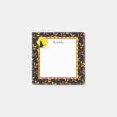 ハロウィーンウィッチムーンキャンディーコーンカスタムステッキ ポストイット (正面)