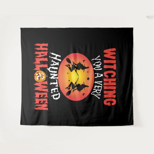 ハロウィーンウィッチングハウスBACKDROP タペストリー (正面(横))