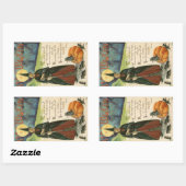 ハロウィーンウィッチヴィンテージ 長方形シール (シート)