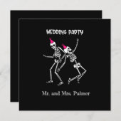 ハロウィーンウィッチーゴシックウェディングパーティー 招待状 (正面/裏面)