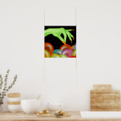 ハロウィーンウィッチー爪、 ネイル- SRF ポスター (キッチン)