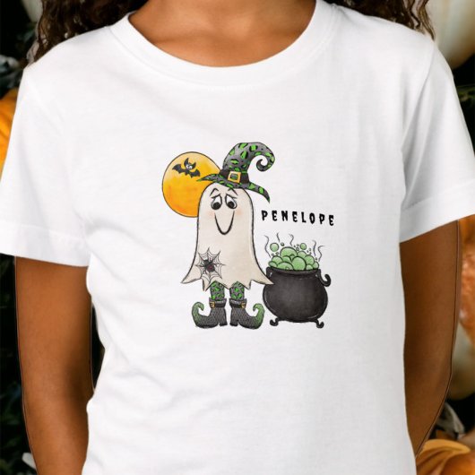 ハロウィーンウィッチ幽霊カルドロン名 Tシャツ