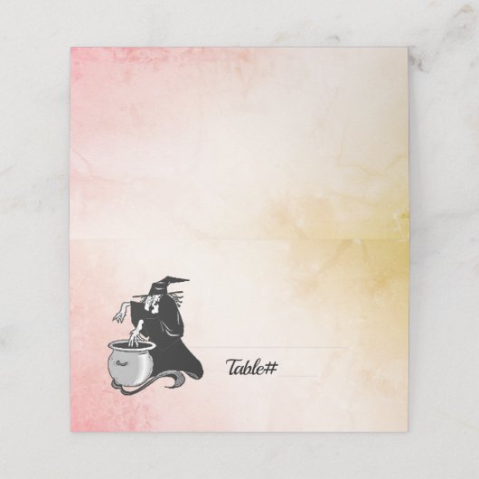 ハロウィーンウィッチ座席表 プレイスカード (外部開封)