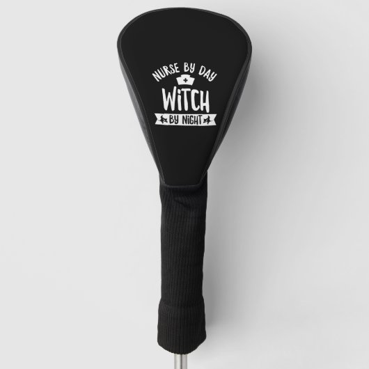 ハロウィーンウィッチ引用文のためのナース ゴルフヘッドカバー (正面)