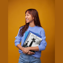 ハロウィーンウィッチ白黒スパイラルノートブック ノートブック