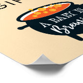 ハロウィーンウィッチ赤ちゃんシャワーカード&ギフトポスター ポスター (角)