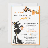 ハロウィーンウィッチ10月ジェンダー発表 招待状 (正面)